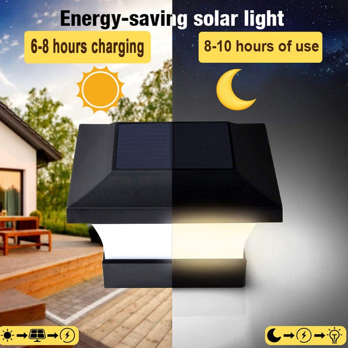 2pcet Led Outdoor Garden Solar Powered Wall Lamps