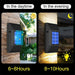 2pcet Led Outdoor Garden Solar Powered Wall Lamps