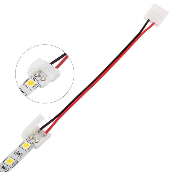 2pin Led Connector 10mm Width Corner Cable For Strip Light