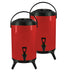 2x 10l Stainless Steel Insulated Milk Tea Barrel Hot and 