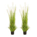 2x 120cm Green Artificial Indoor Potted Reed Grass Tree Fake