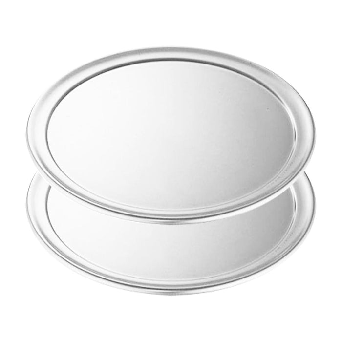 2x 14-inch Round Aluminum Steel Pizza Tray Home Oven Baking