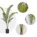 2x 150cm Artificial Green Rogue Hares Foot Fern Tree Fake