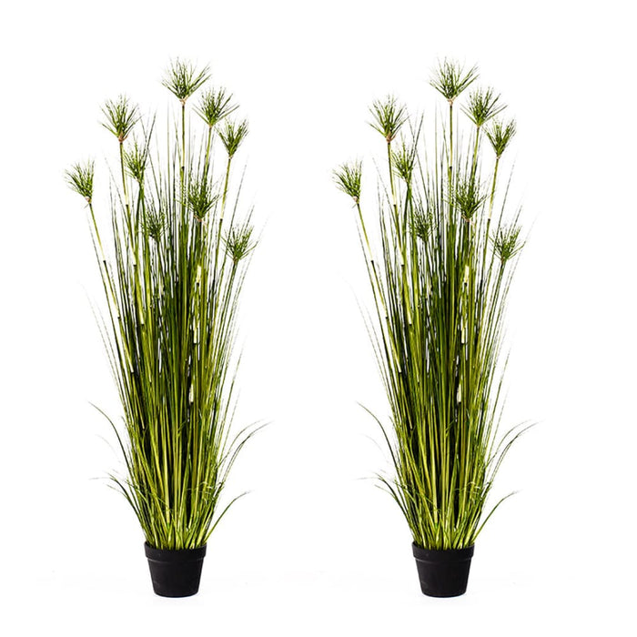 2x 150cm Green Artificial Indoor Potted Papyrus Plant Tree