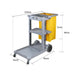 2x 3 Tier Multifunction Janitor Cleaning Waste Cart Trolley