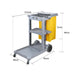 2x 3 Tier Multifunction Janitor Cleaning Waste Cart Trolley