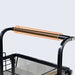 2x 3 Tier Steel Black Adjustable Kitchen Cart