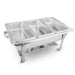 2x 3l Triple Tray Stainless Steel Chafing Food Warmer