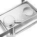 2x 3l Triple Tray Stainless Steel Roll Top Chafing Dish Food