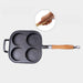 2x 4 Mold Cast Iron Breakfast Fried Egg Pancake Omelette Fry