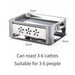 2x 45cm Portable Stainless Steel Outdoor Chafing Dish Bbq