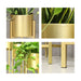 2x 60cm Gold Metal Plant Stand With Flower Pot Holder Corner