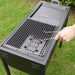 2x 72cm Portable Folding Thick Box-type Charcoal Grill For