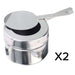 2x 9l Stainless Steel Chafing Food Warmer Catering Dish Full