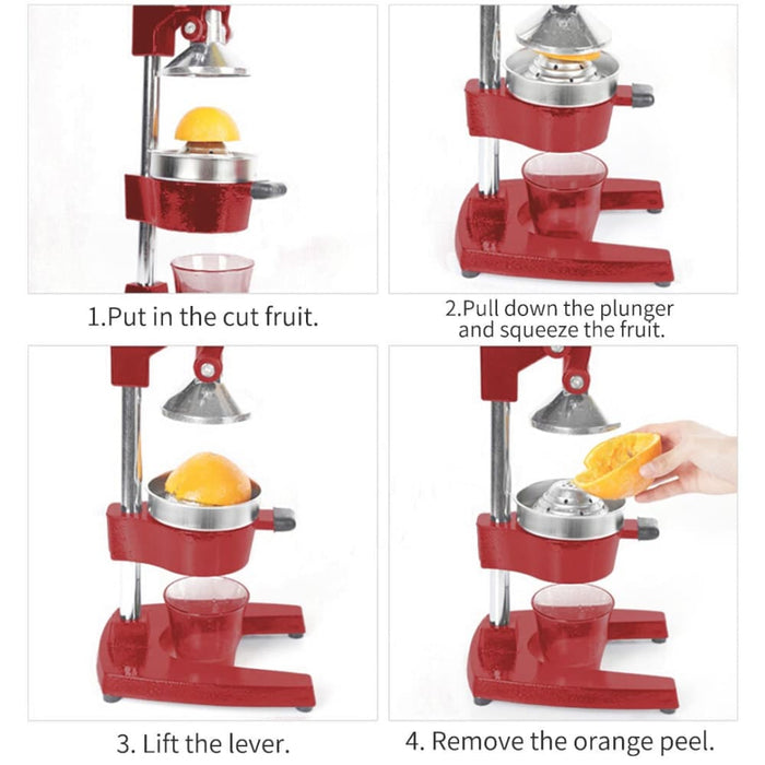 2x Commercial Manual Juicer Hand Press Juice Extractor