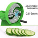 2x Commercial Manual Vegetable Fruit Slicer Kitchen Cutter 