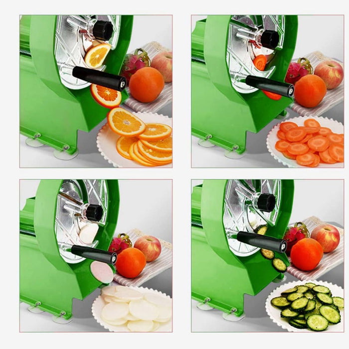 2x Commercial Manual Vegetable Fruit Slicer Kitchen Cutter 