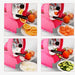 2x Commercial Manual Vegetable Fruit Slicer Kitchen Cutter