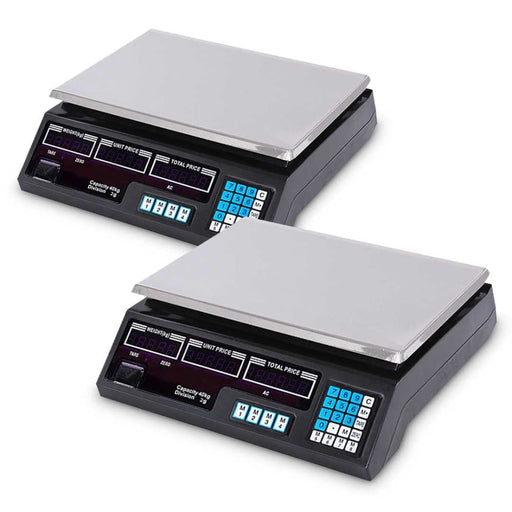 2x Digital Commercial Kitchen Scales Shop Electronic Weight