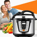 2x Electric Stainless Steel Pressure Cooker 10l 1600w 