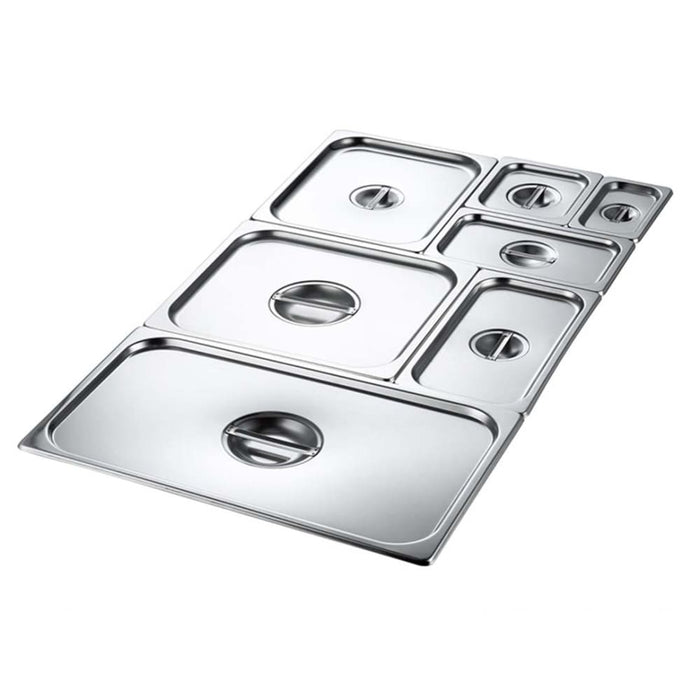 2x Gastronorm Gn Pan Lid Full Size 1 Stainless Steel Tray