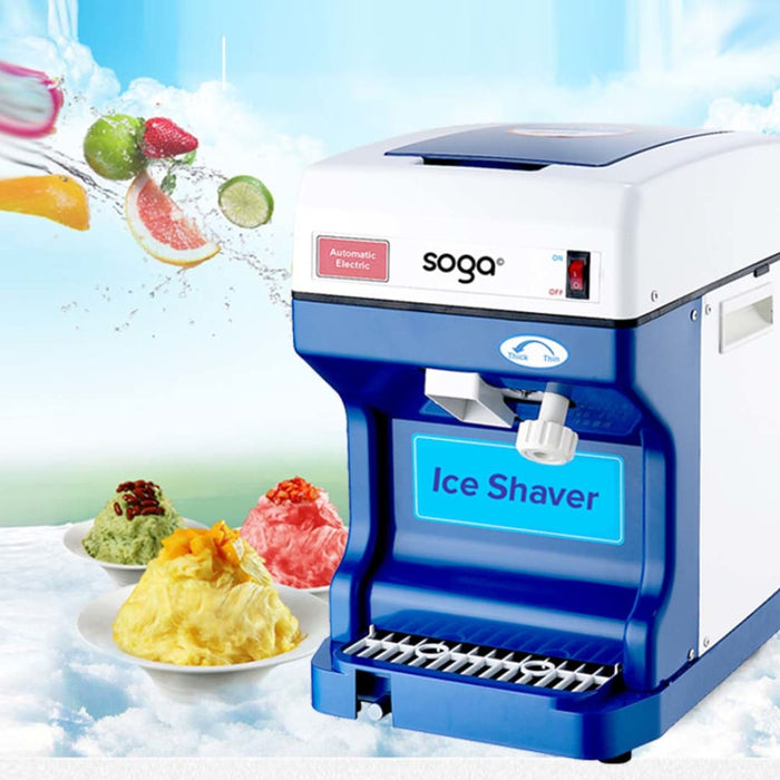 2x Ice Shaver Commercial Electric Stainless Steel Crusher