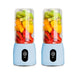 2x Portable Mini Usb Rechargeable Handheld Juice Extractor