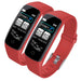 2x Sport Monitor Wrist Touch Fitness Tracker Smart Watch Red