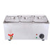 2x Stainless Steel 3 x 1 2 Gn Pan Electric Bain-marie Food