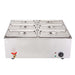 2x Stainless Steel 6 x 1 3 Gn Pan Electric Bain-marie Food