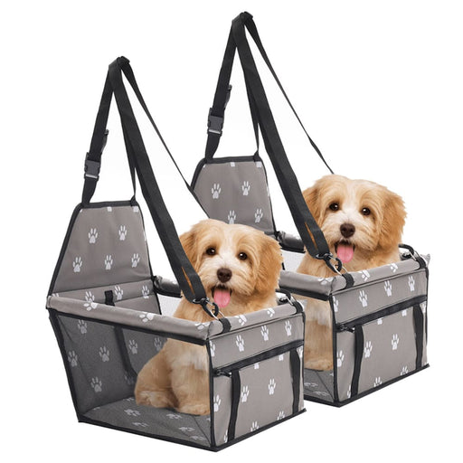 2x Waterproof Pet Booster Car Seat Breathable Mesh Safety