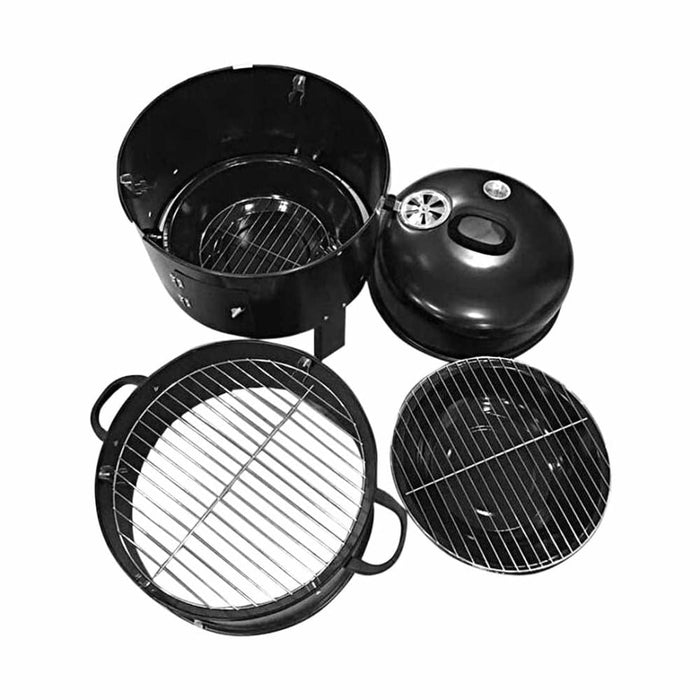 3 In 1 Barbecue Smoker Outdoor Charcoal Bbq Grill Camping