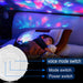 Vibe Geeks 3-in-1 Galaxy Star Night Light With White Noise-