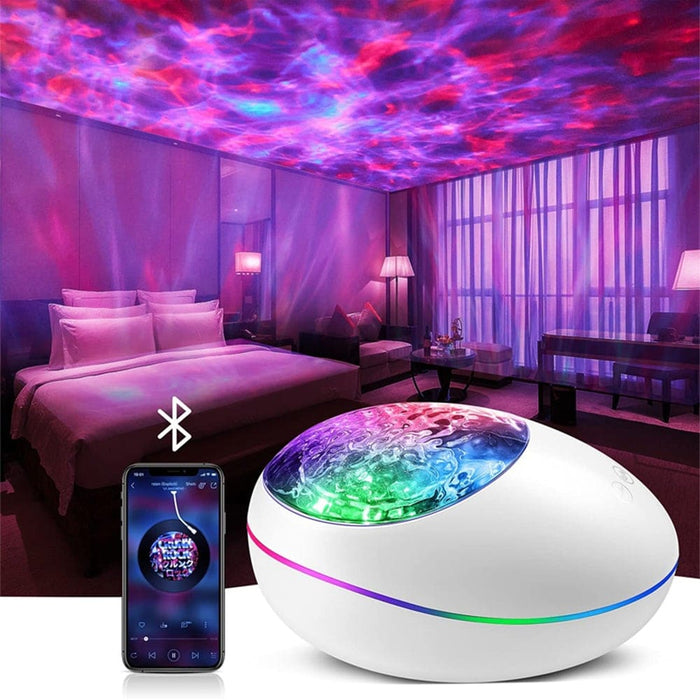 Vibe Geeks 3-in-1 Galaxy Star Night Light With White Noise-