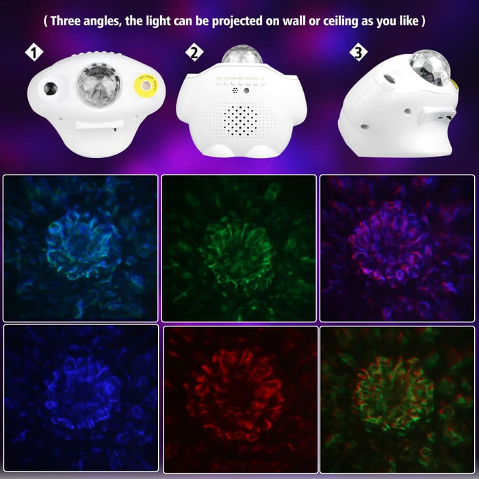 3 In 1 Led Starry Sky Projector Star Moon Night Light