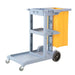 3 Tier Multifunction Janitor Cleaning Waste Cart Trolley
