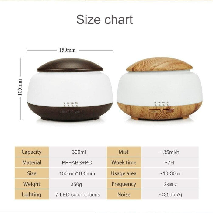 300ml Essential Oil Diffuser,premium Ultrasonic Fragrant