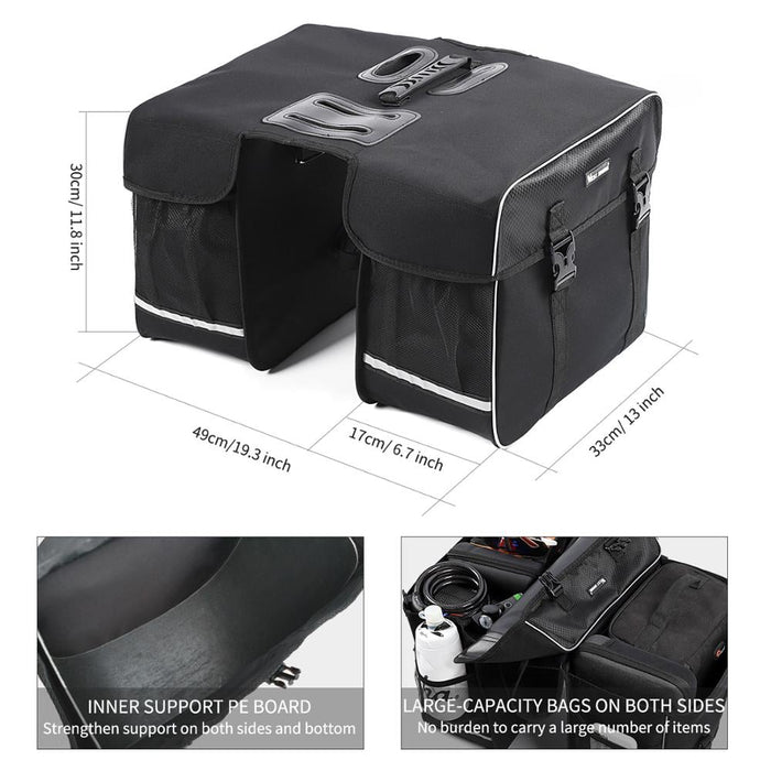 30l Double Side Rear Rack Luggage Bag