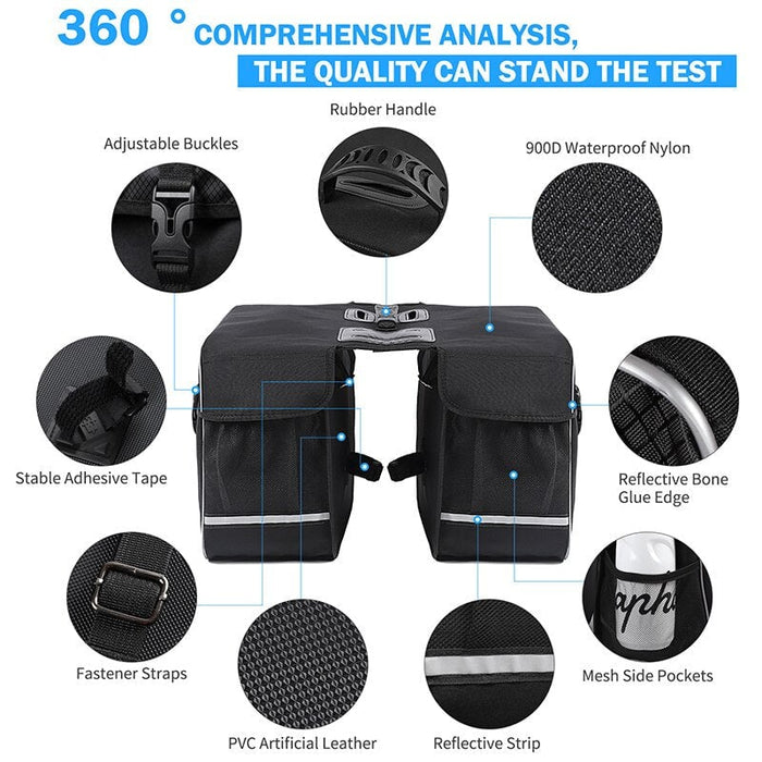 30l Double Side Rear Rack Luggage Bag