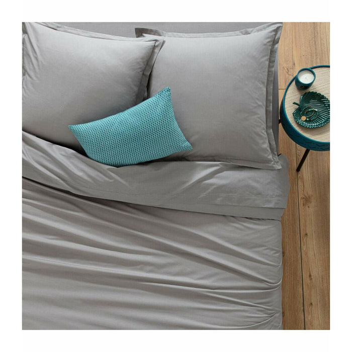 Fitted Bottom Sheet Atmosphera Grey 90 x 190 Cm