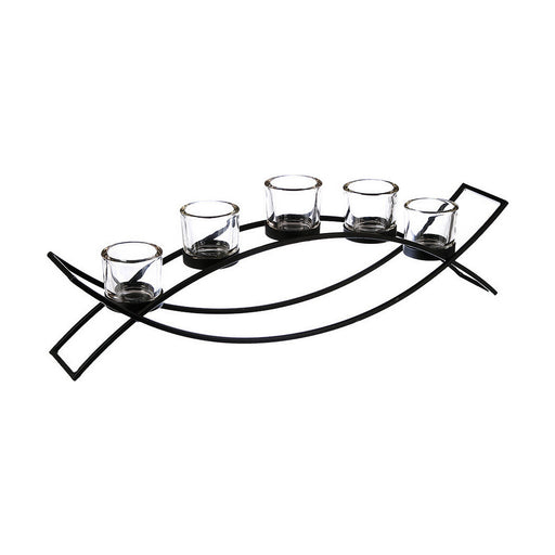 Candleholder Atmosphera Tealight Metal 55 x 13.5 9 Cm