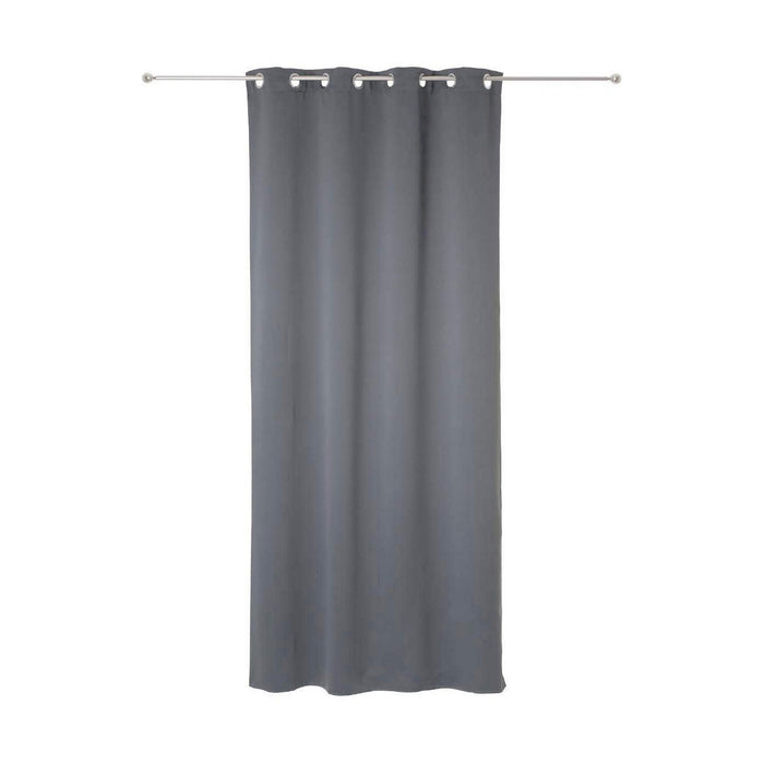 Curtains Atmosphera Opaque Grey Polyester 2 Units 135 X 240 Cm