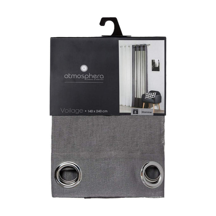 Curtain Atmosphera Visor Transparente Vison Polyester 240 x