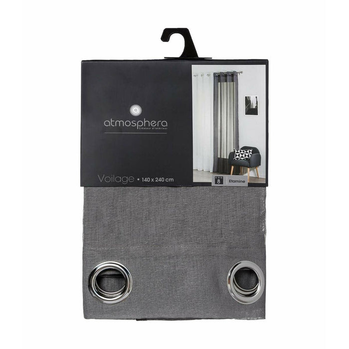 Curtain Atmosphera Visor Transparente Vison Polyester 240 x