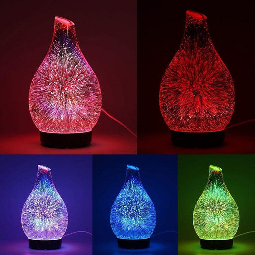 3d 100ml Glass Humidifier Aroma Essential Oil Diffuser