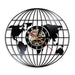3d Globe Map Of Earth Vinyl Record Led Wall Clock
