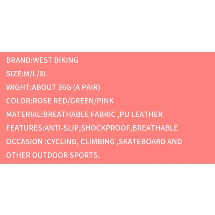 3d Pad Anti Slip Half Finger Breathable Cycling Gloves