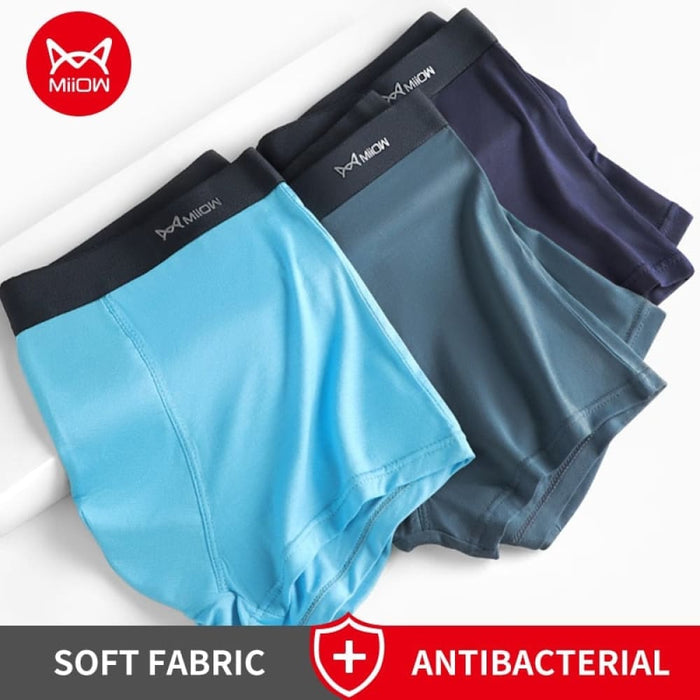 3pcs Boxers Pack Shorts Underpants Comfortable Polyester