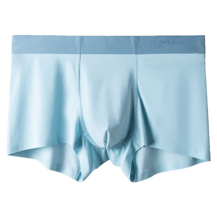 3pcs Seamless Boxer Men Underwear Ice Silk Antibacterial