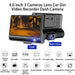 4.0 Inch Dash Camera With Dual Lens For Car